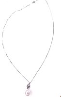 Collana Comete Donna Rugiada in Oro bianco Perla GLP 580 - GLP 580